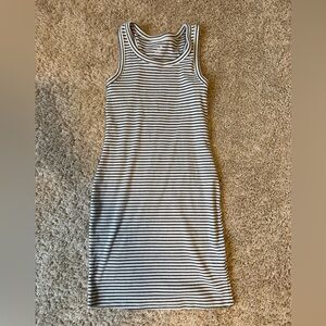 Cat & Jack Black and White Striped tank Dress